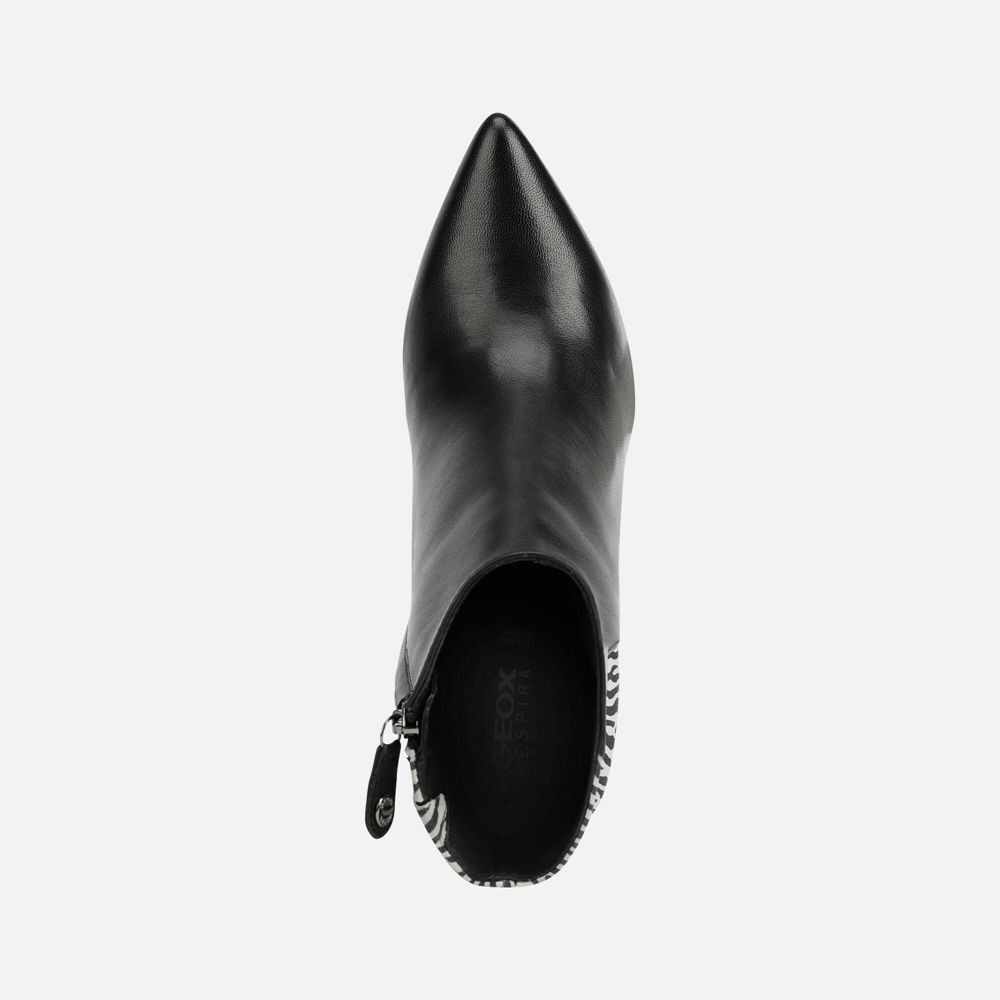 Geox Bayan Ankle Bot Siyah/Beyaz - Faviola - GVX-572198